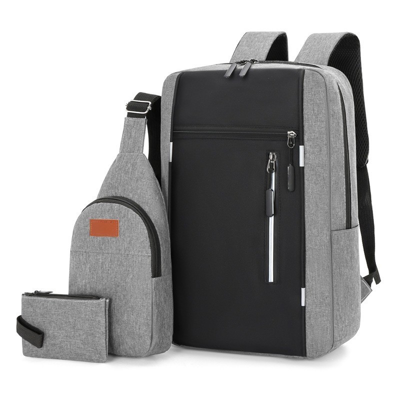 New Laptop Backpack Waterproof Anti-thef Travel School Book Bag Black