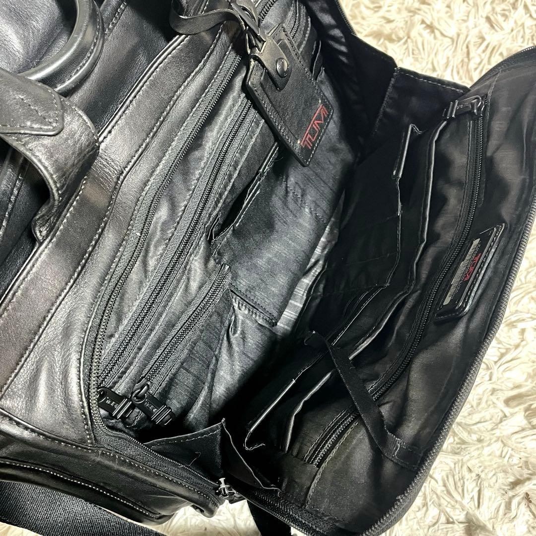 [Extremely Good Condition] TUMI 96531DH T-Pass Leather Briefcase