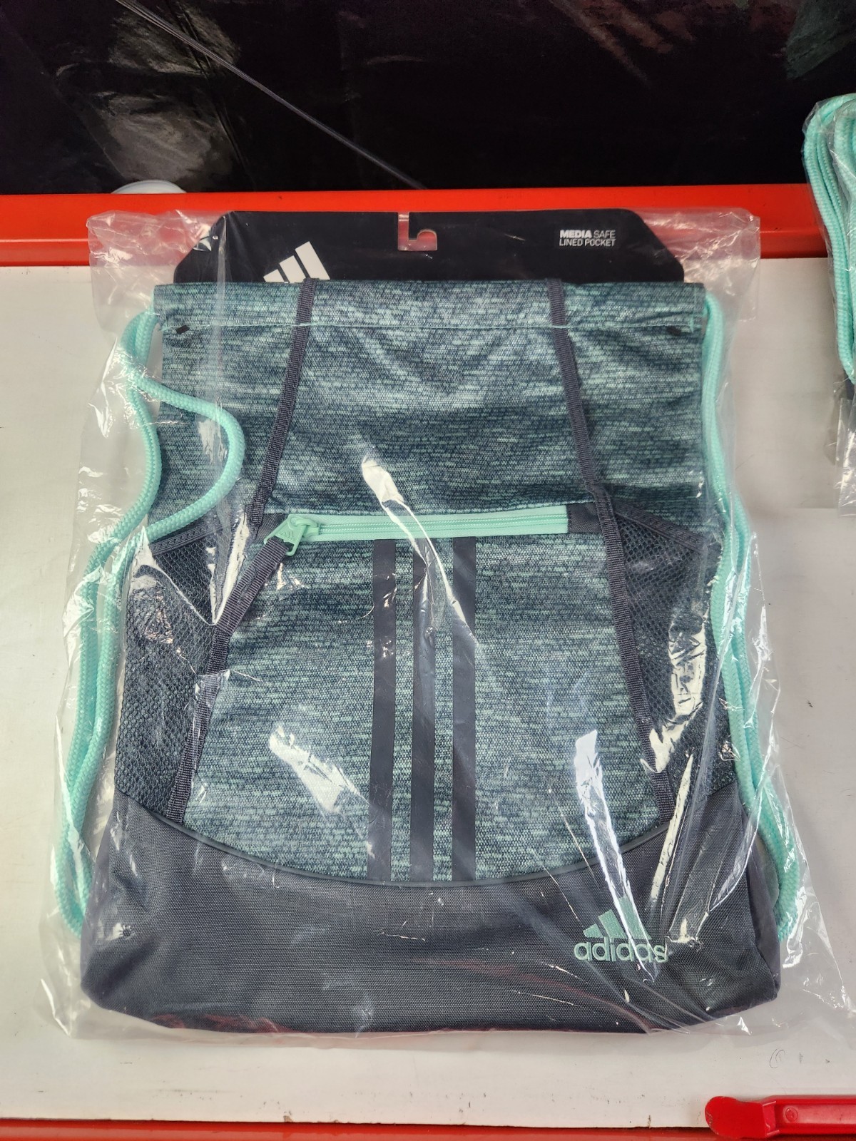 Adidas Alliance II Sackpack, Clear Mint Jersey Flec/Onix/Clear Mint, One Size