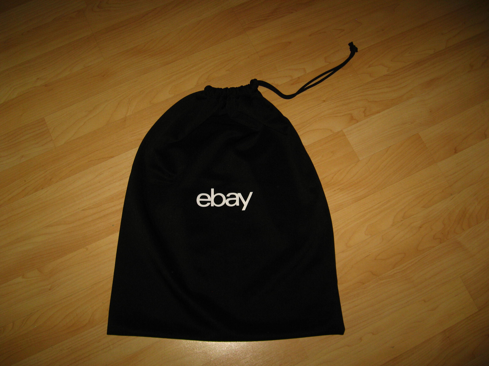 Ebay Brand Logo Drawstring Bag – Black & White 24″ X 19″ Polyester Knit NWOT