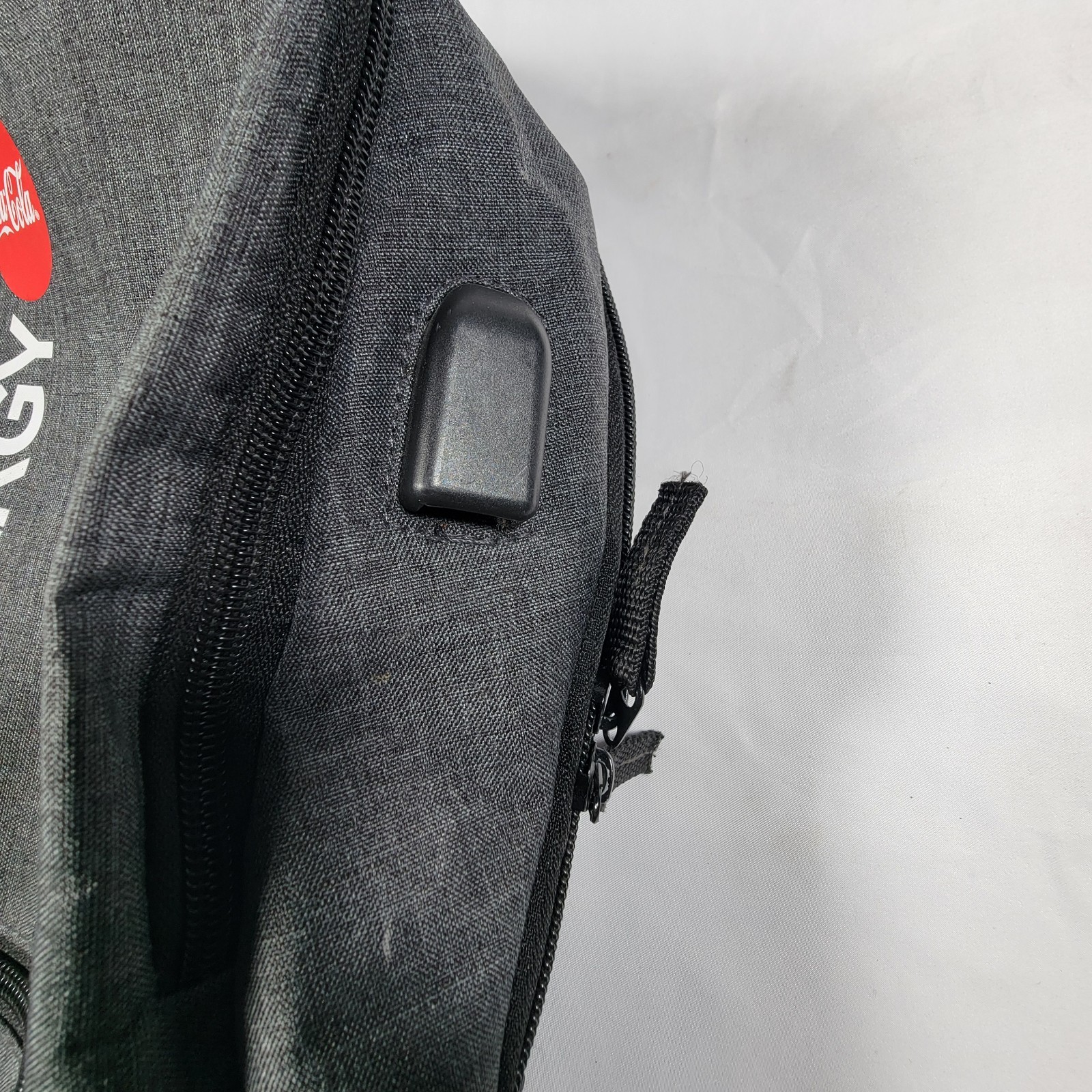 Coca Cola Energy Backpack Gray Leeds Bluetooth Speaker Holder Insulated Cool Bag