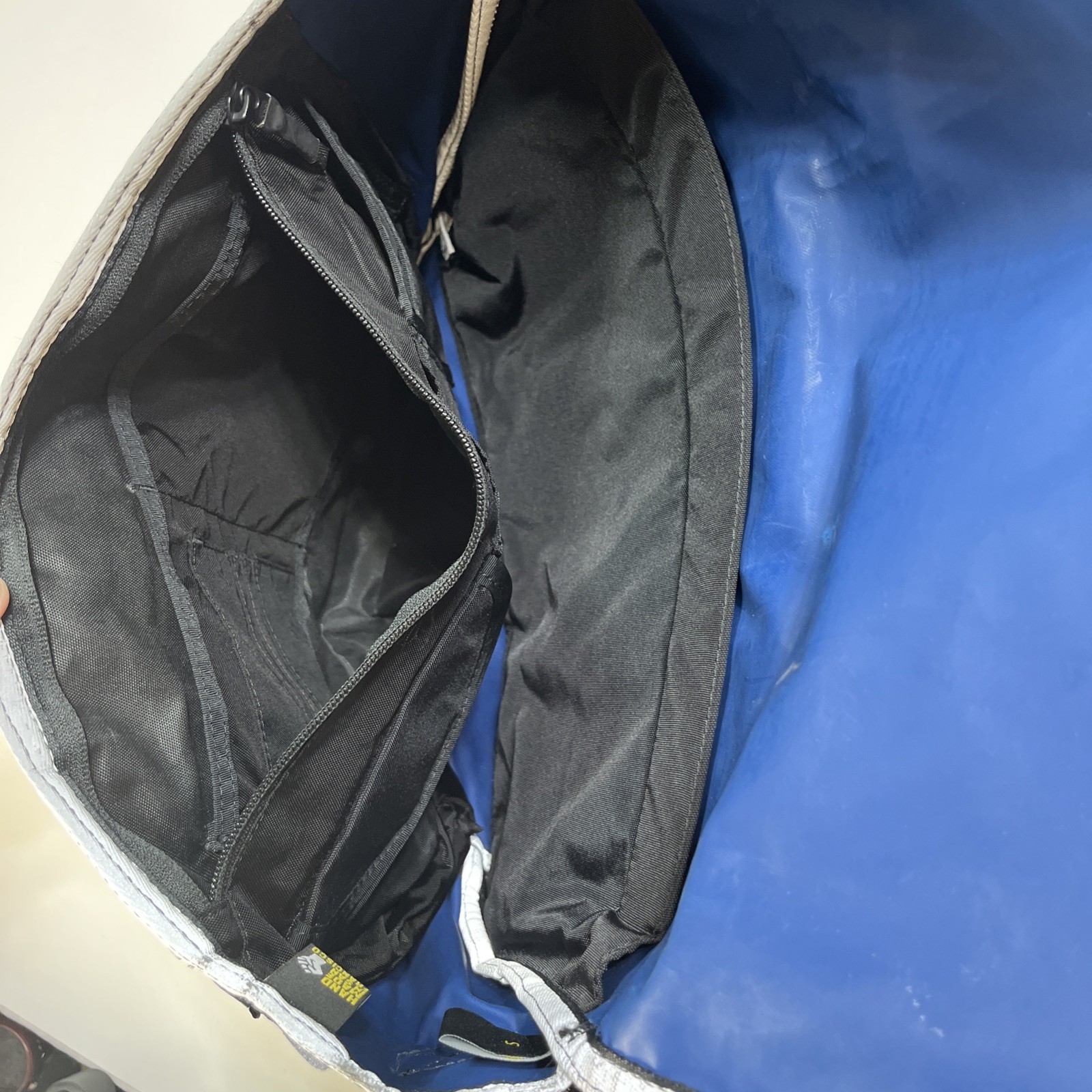 Timbuk2 Classic Messenger Bag Medium Gray Blue Made in USA San Francisco