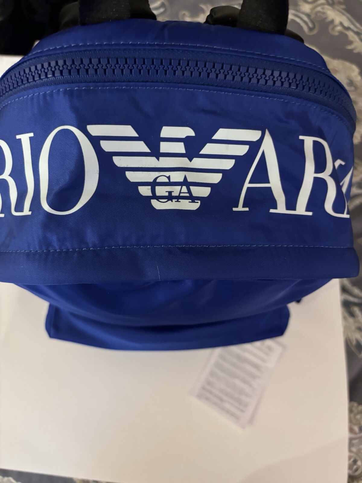 NWT $416 emporio armani backpack Polyurethane Leather