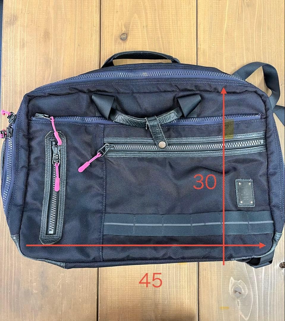 Master-piece 3WAY Business Bag Black Outlast Material, 45cm x 30cm Used