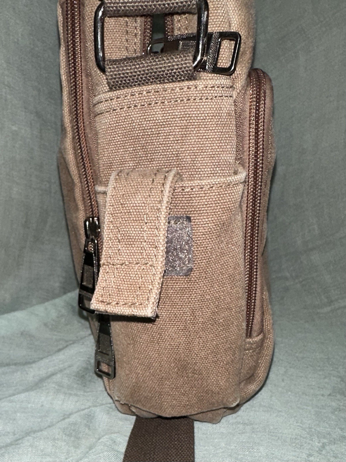 Canvas Natural Material Retro Messenger Tablet Travel Bag Manjianghong Men’s