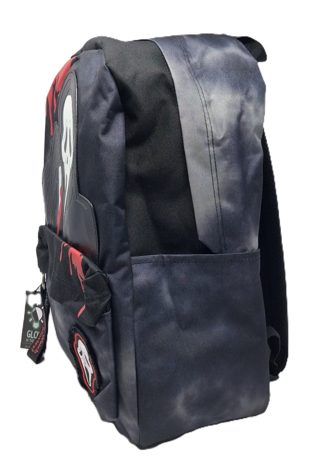 Scream Ghost Face Horror SLASHER Glow In The Dark Large Black Backpack NEW