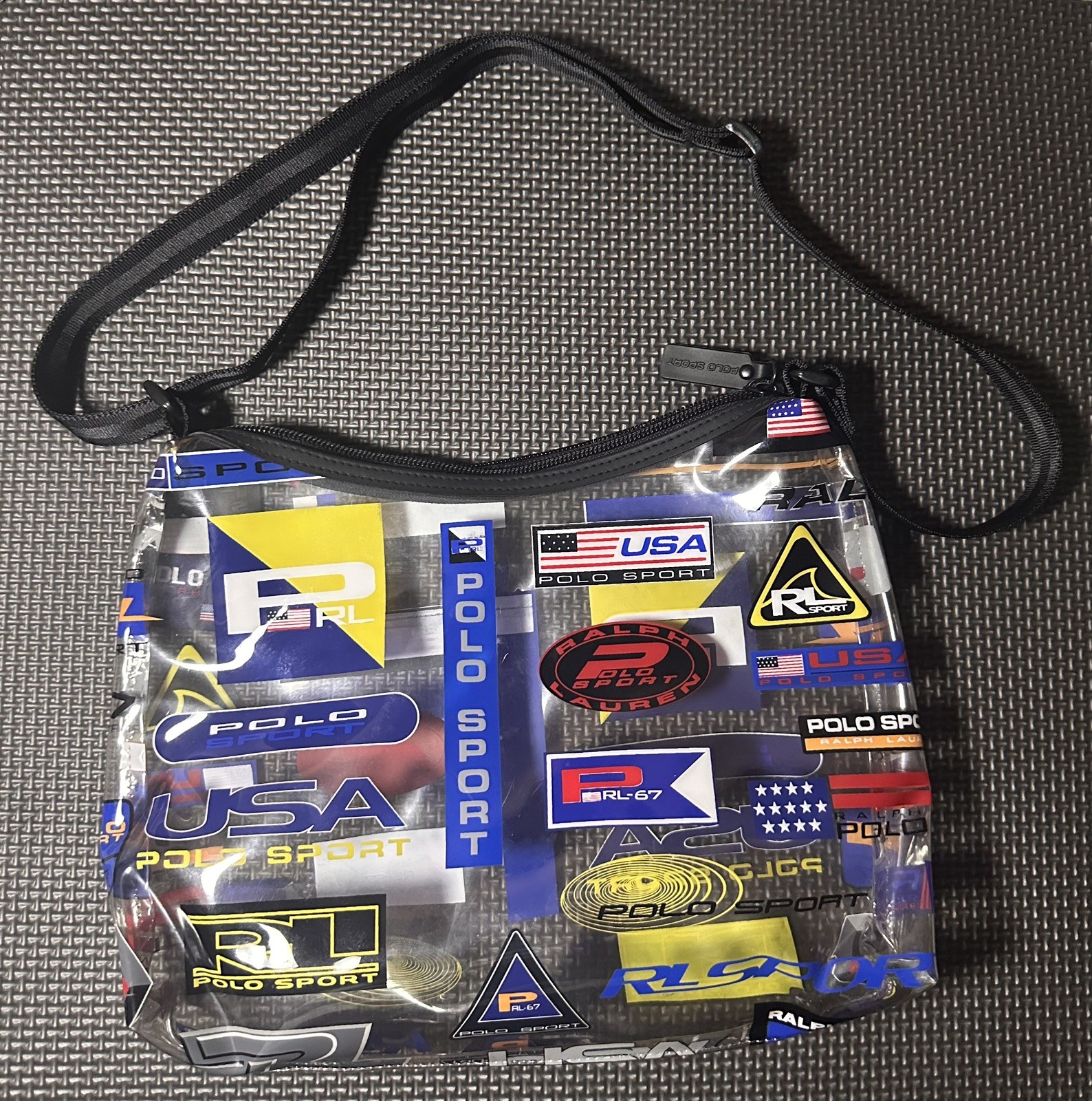 Vintage Polo Sport Ralph Lauren All Over Print Bag