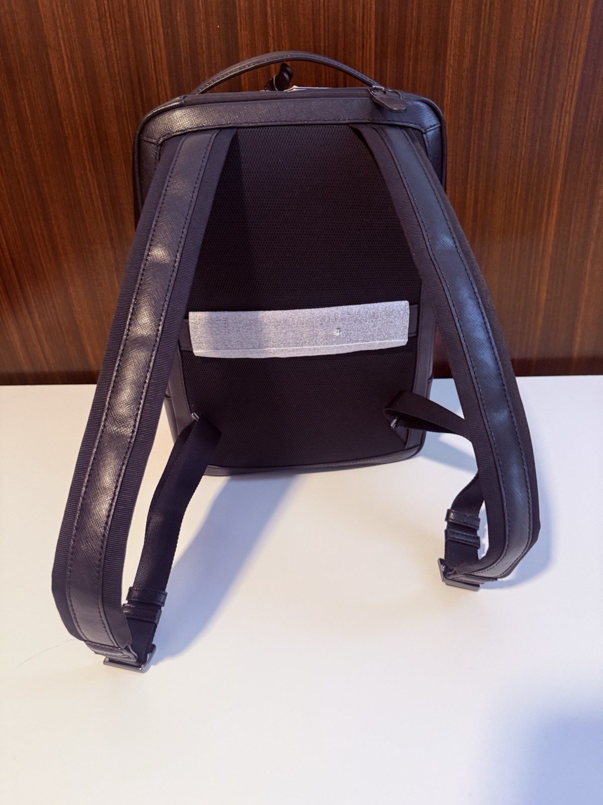 Cole Haan Men’S Sloane Backpack, Black Saffiano