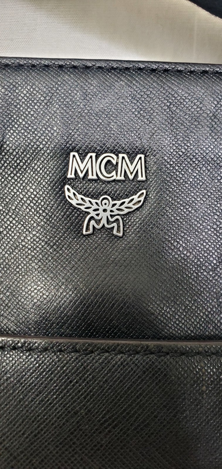 Mcm Messenger Bag Black Leather Messenger Bag Unisex