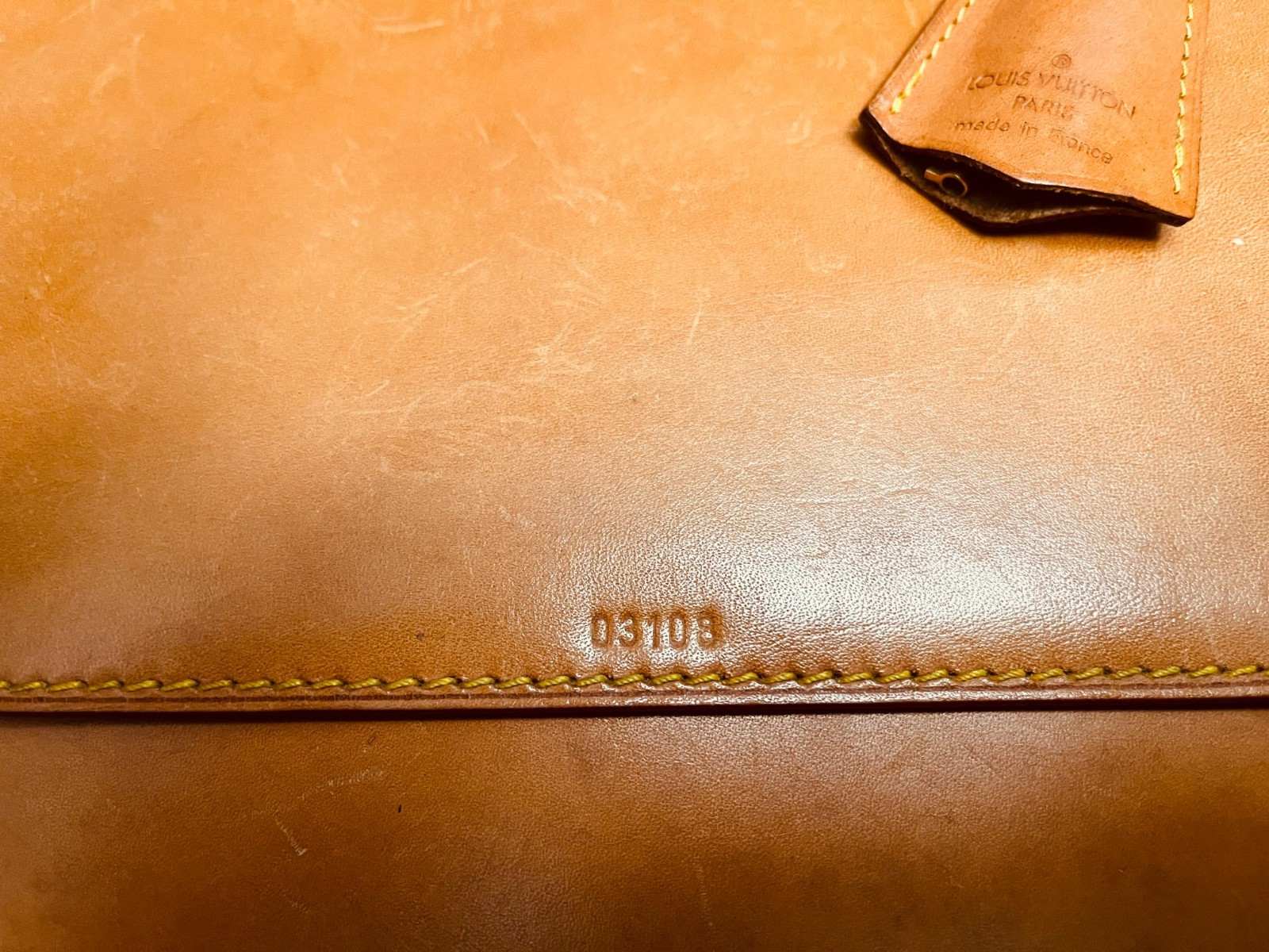 LOUIS VUITTON “SELBIT” NOMADE Leather Briefcase / Satchel / Portfolio – France