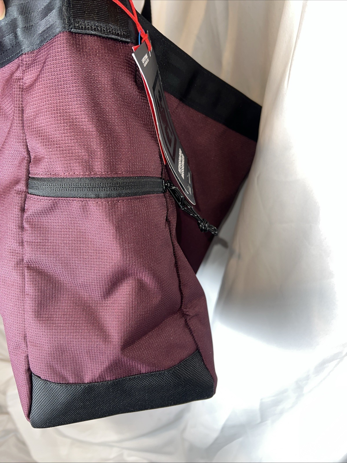 NWT Chrome Burgundy Newspaper Messenger Royale- Crossbody Bag Japan