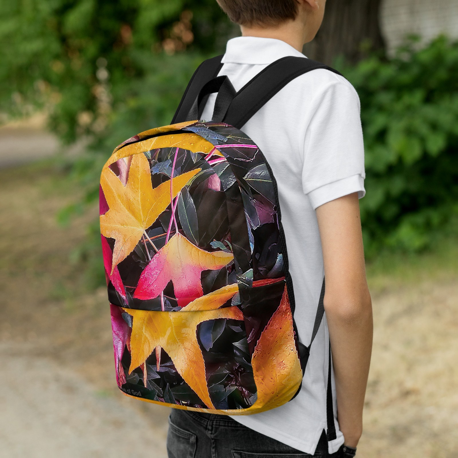 Vibrant Foliage Print 16″ Backpack Waterproof | Authentic Nature Photography