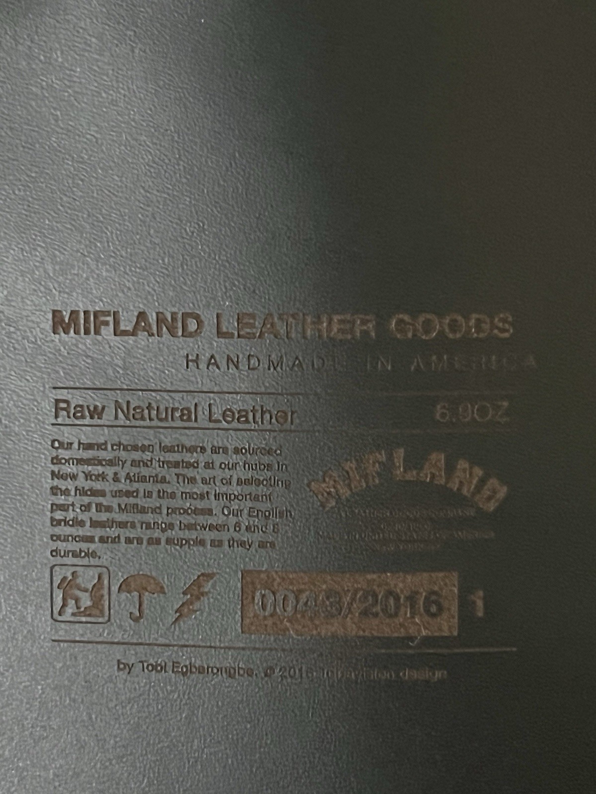 Mifland Leather Goods Rolltop Backpack Rucksack Bag USA Made Adjustable New $460