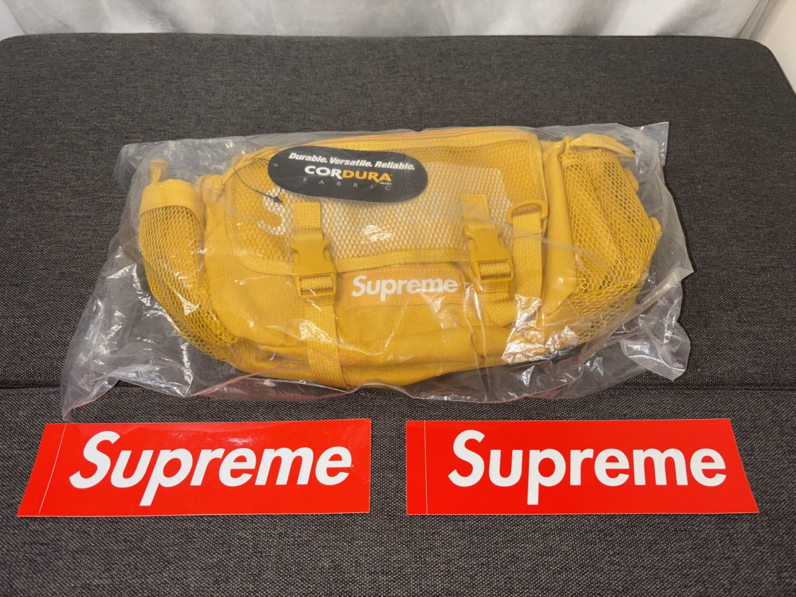 SUPREME Cordura Waist Bag Gold SS20 SS20B5 BNIB w/Stickers SHIPS FAST TODAY