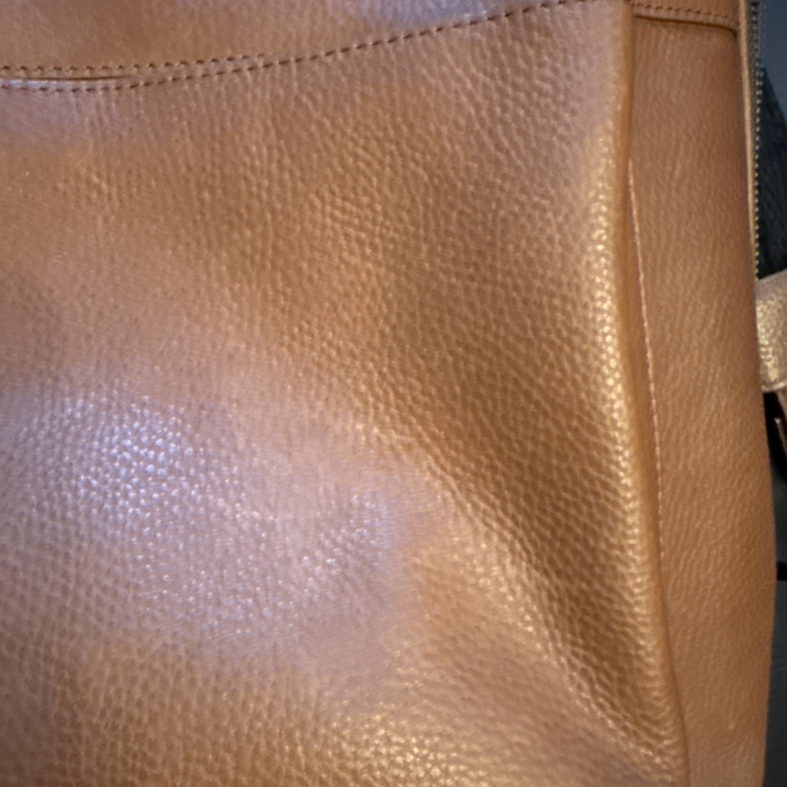 Johnston & Murphy Leather Backpack Computer Bag Slim Lightweight Commuter * NWT