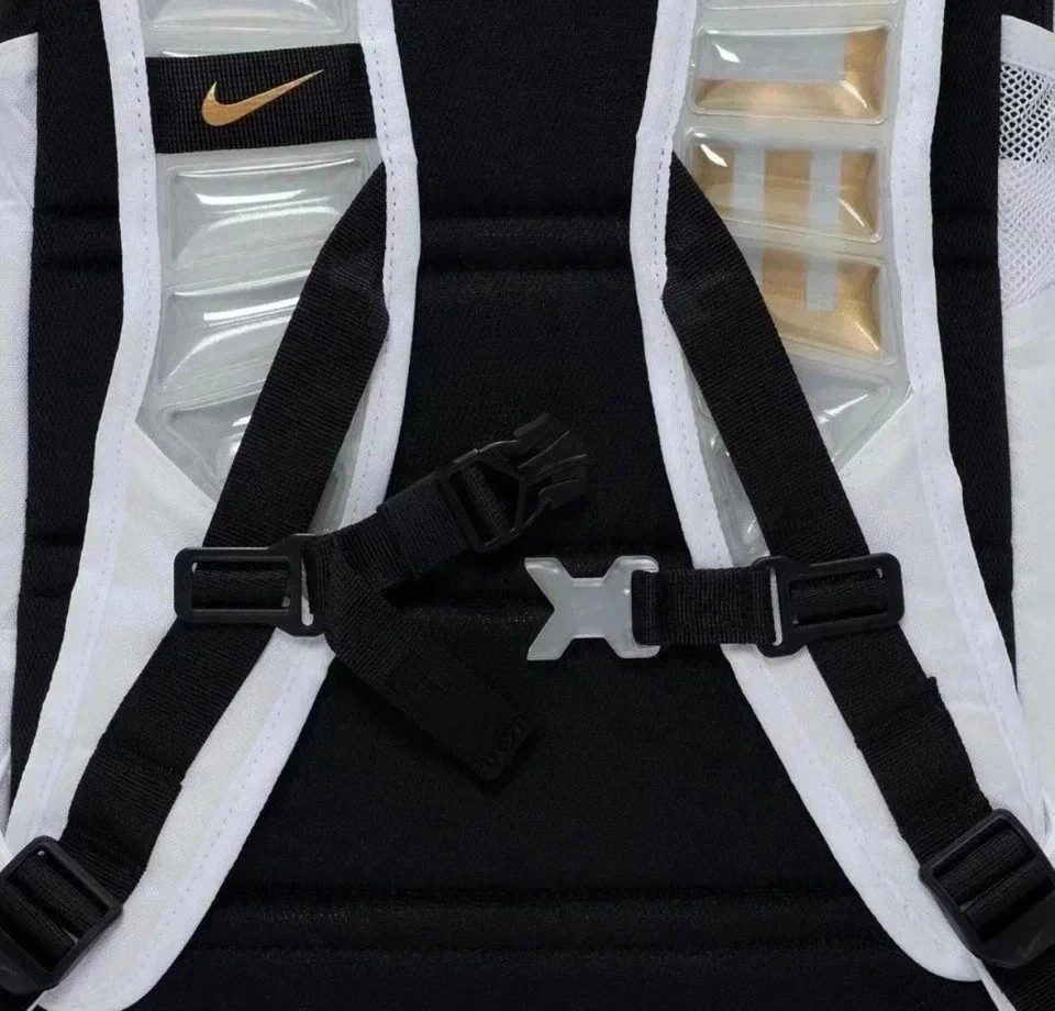 Nike Hoops Elite Pro Backpack 32L DX9786-100 White Gold For Basketball New