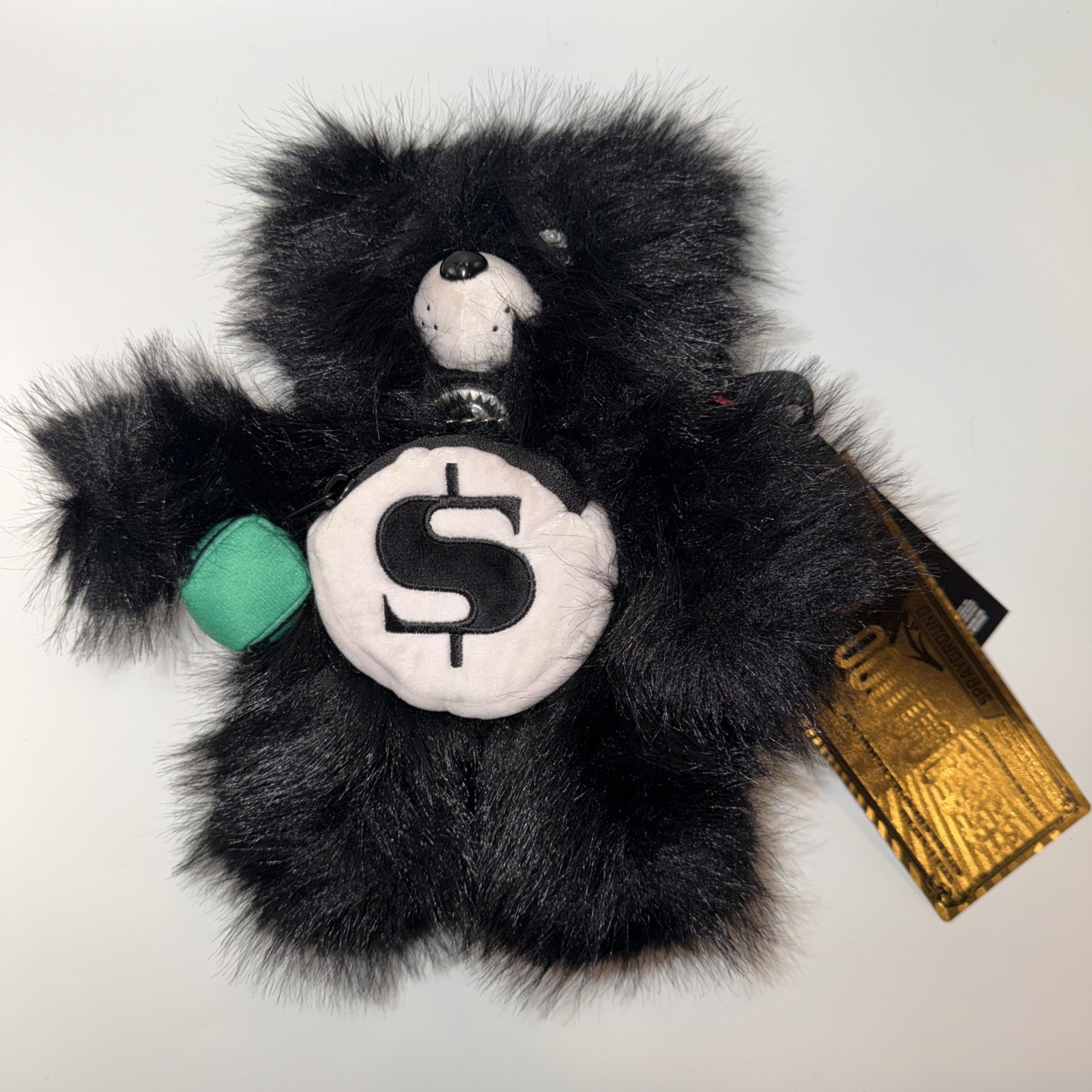 Sprayground Fur Cray Black Cub Moneybear Bag🔥New Black Teddy Bear Bag