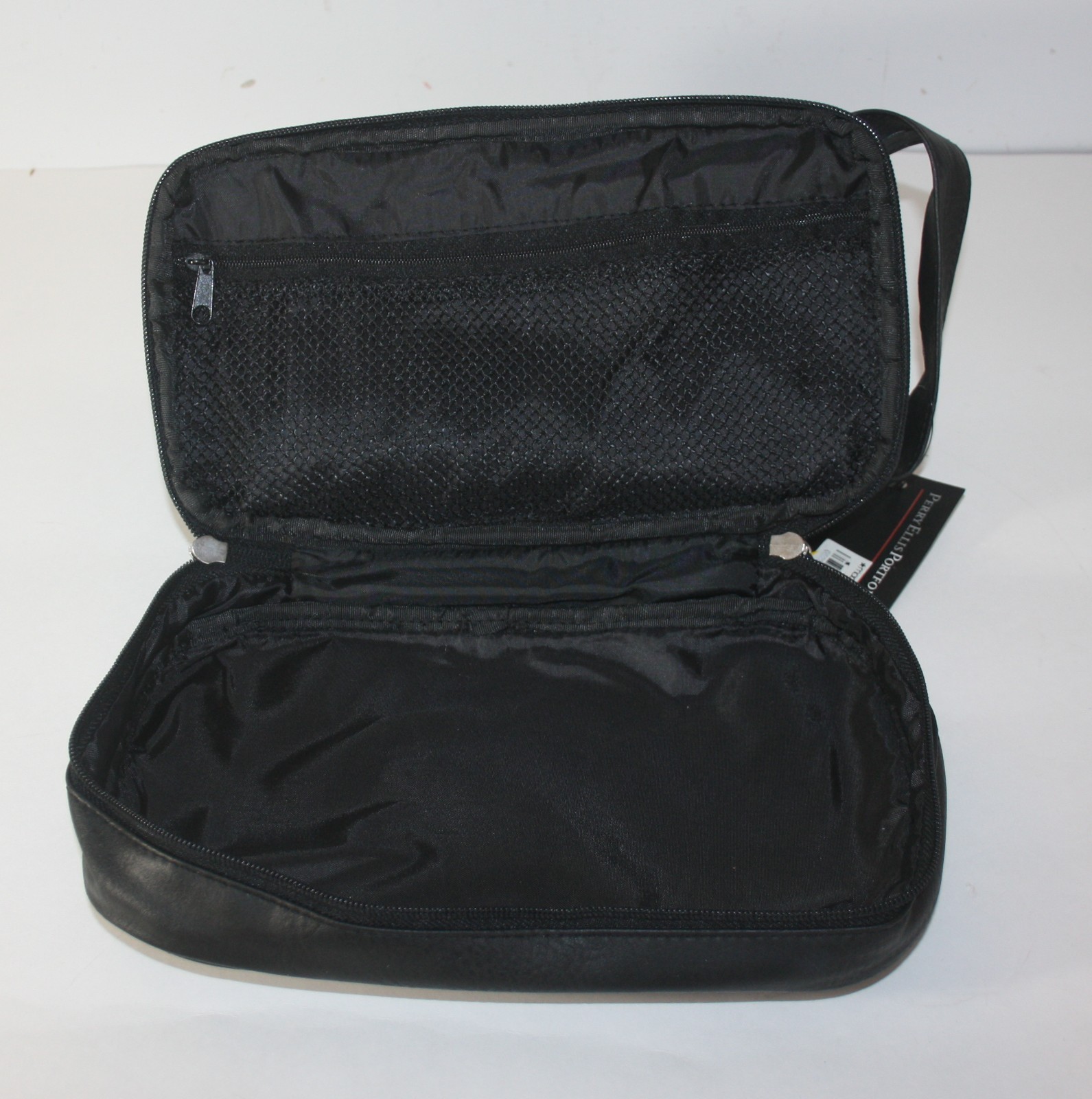 Perry Ellis Portfolio Travel Kit Two Zippered Sections NEW
