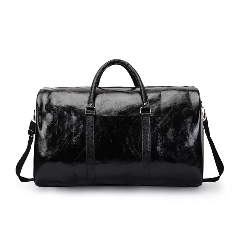 Premium PU Leather Travel Duffle Bag Men Women Weekender Overnight HandBag