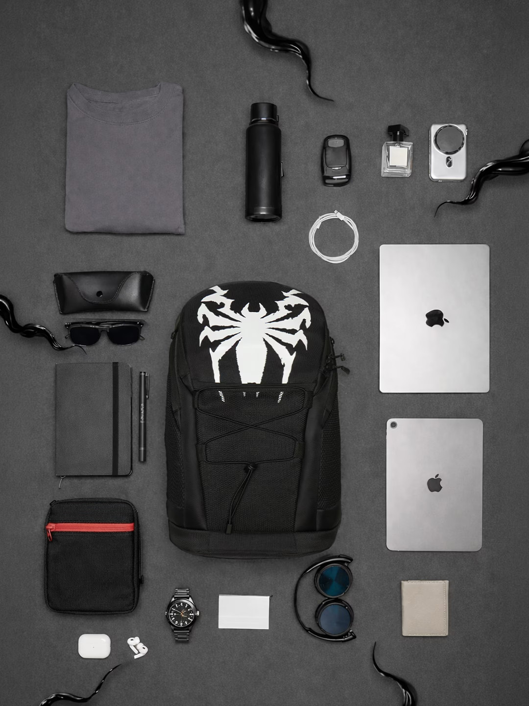 Venom Marvel Venom Lethal Spiderman Enemy Backpack Bag Limited Edition Black NWT