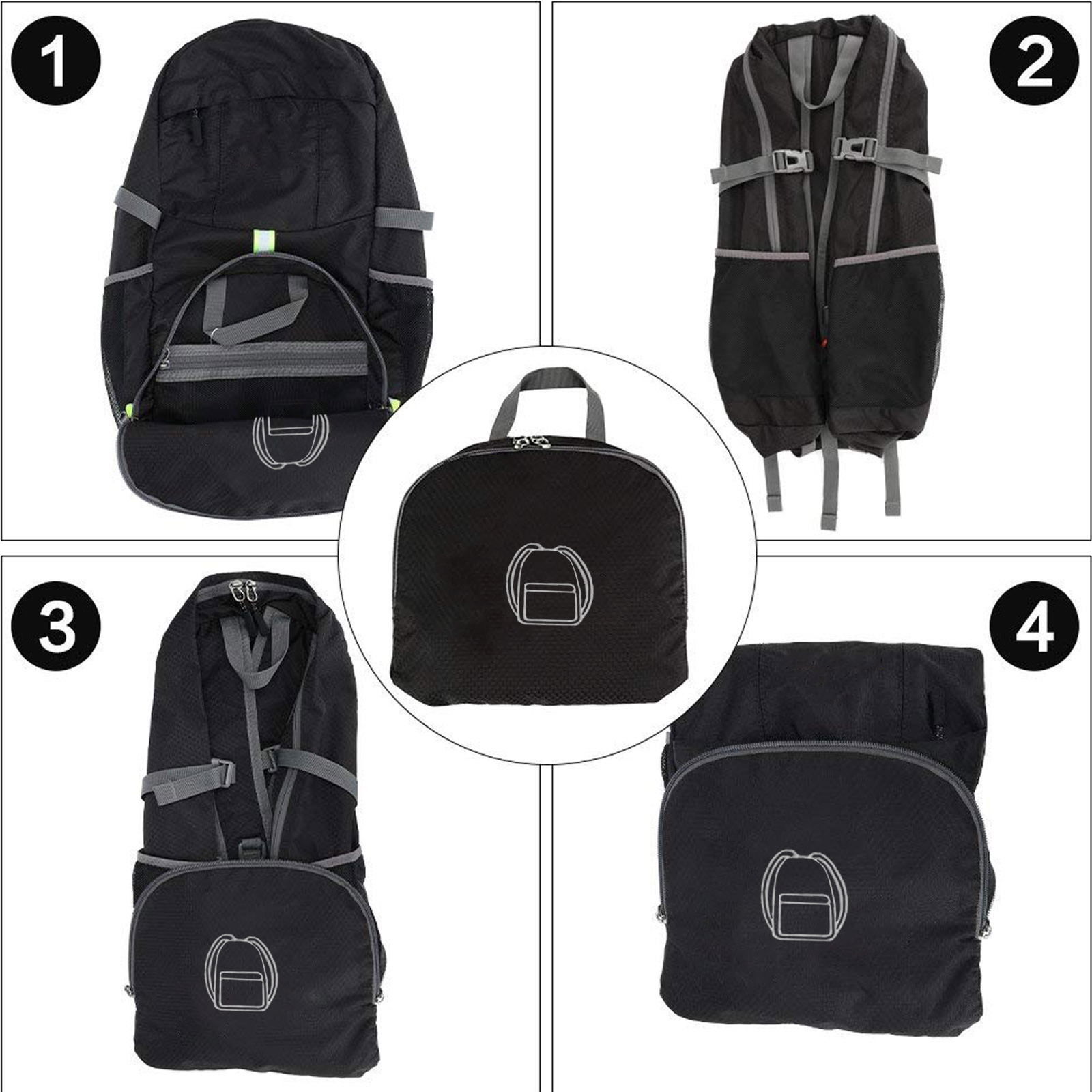 Outdoor Lightweight Hiking Backpack for Camping, Travel, Cycling – Easy to Fold