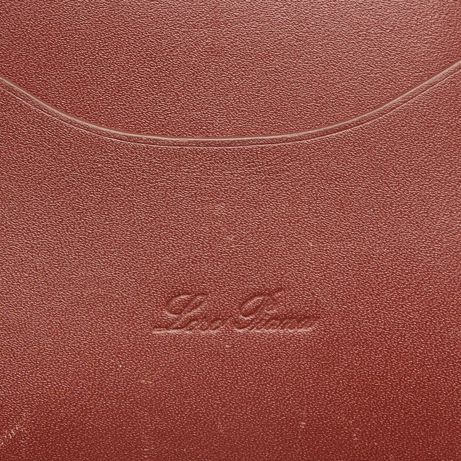 Loro Piana Zip Around Brown Leather Bifold Wallet