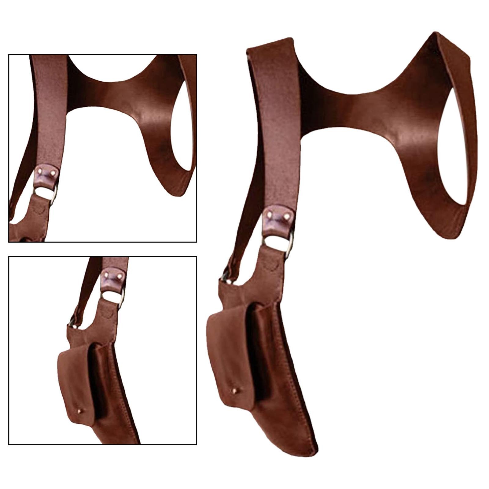PU Leather Hidden Underarm Shoulder Bag. Women Men Shoulder Wallet Concealed