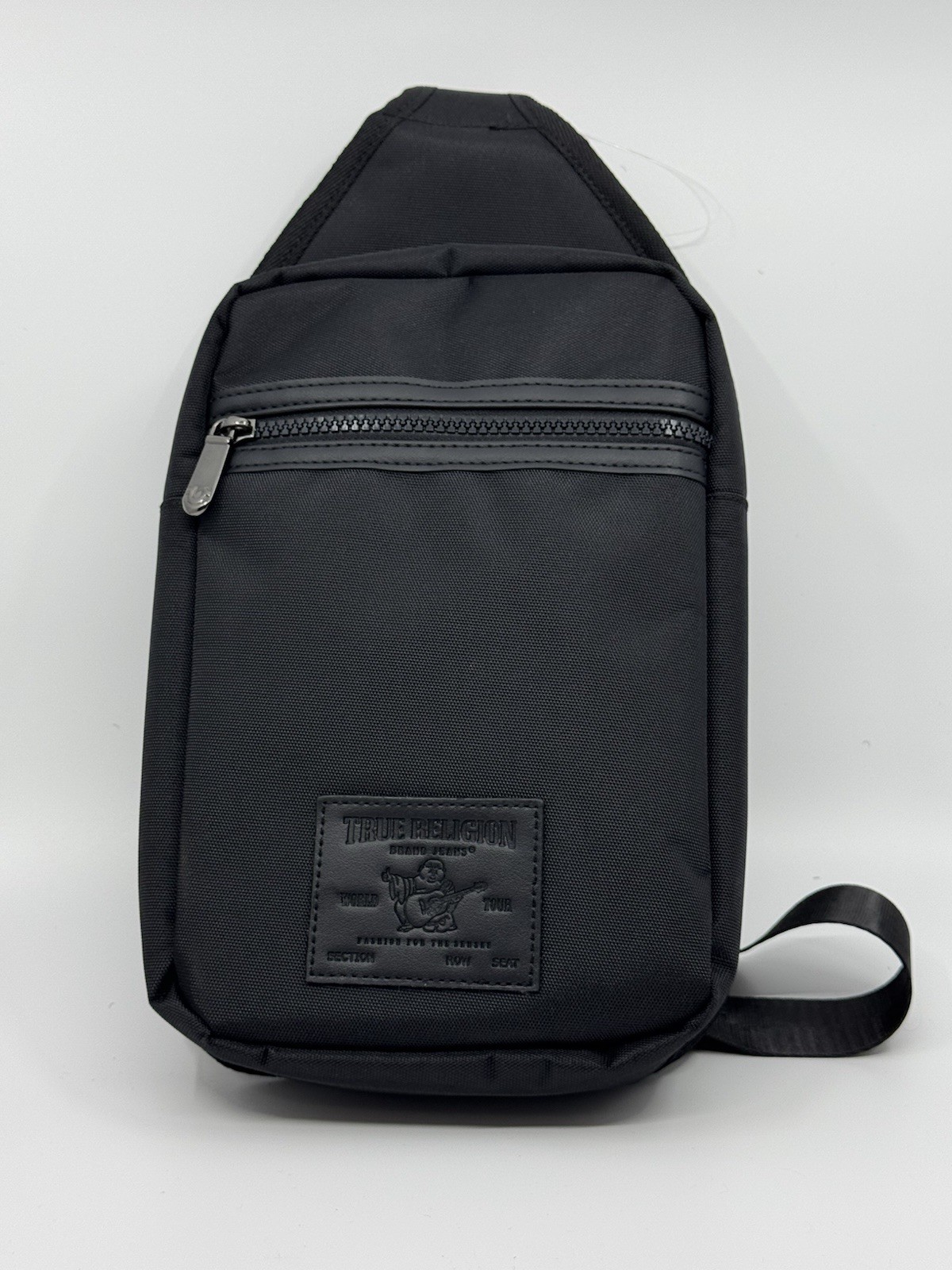 True Religion Buddha Patch Unisex Black YETA 2.0 Crossbody Bag TR104144
