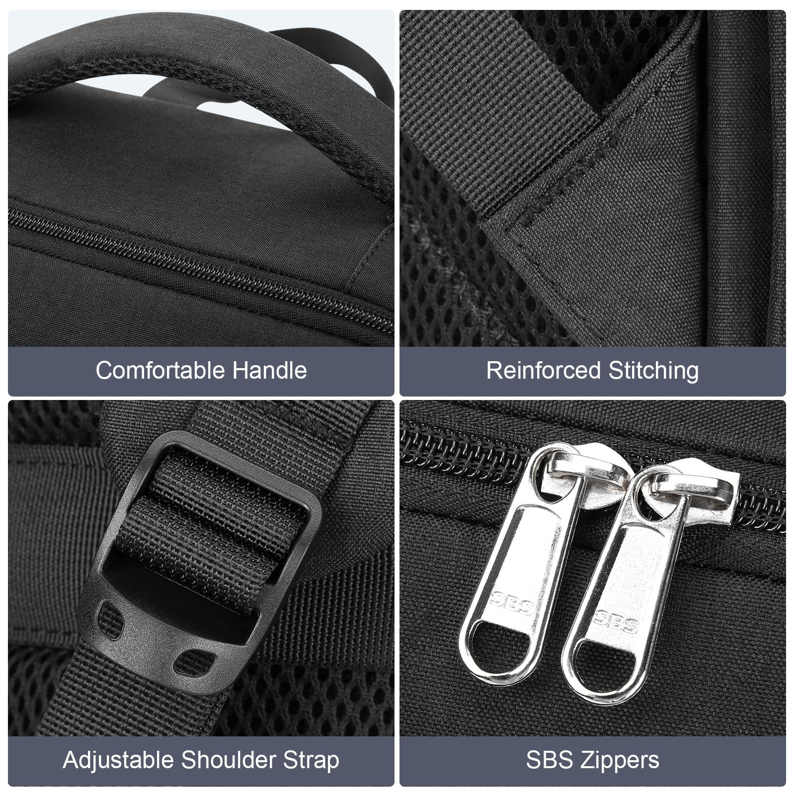 17″ Slim Laptop Backpack, Lightweight Business Daypack with USB Charging Port