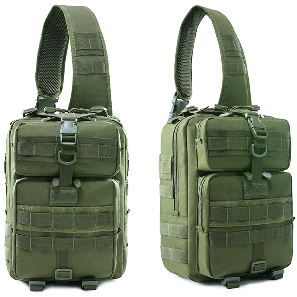 Tactical Molle Shoulder Bag Crossbody Bag Multi-functional TactPouch Chest Pack