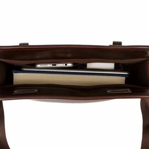 Men’s Briefcase Casual Business Shoulder Bag Leather Messenger Satchel Bag