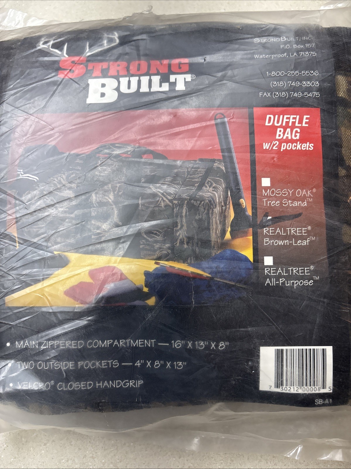 Strong Built Duffle Bag 16x13x8”