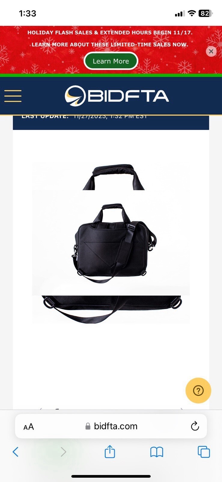 Versatex Black and White Checkered Laptop Bag