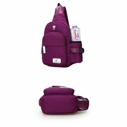 Men Women Nylon Crossbody Shoulder Cycle Sling bag Chest Daily Travel Backpack