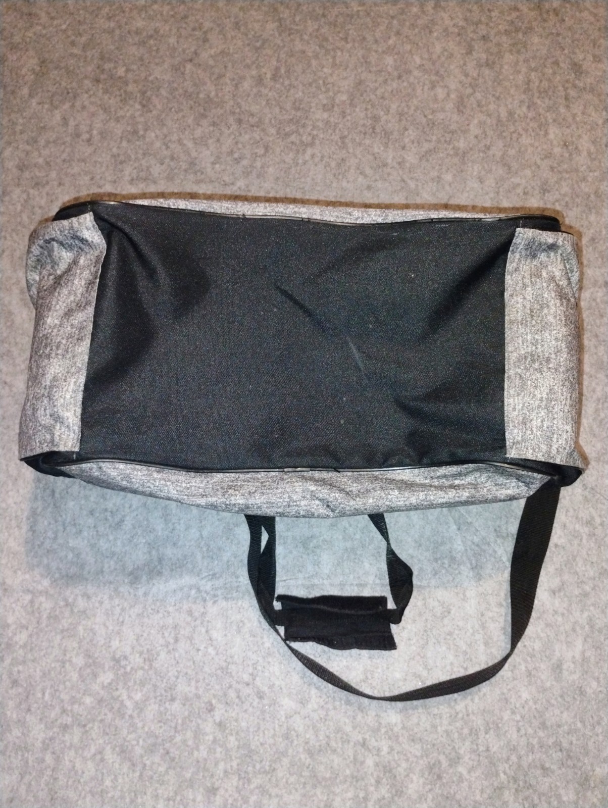 Adidas Defender Gray Black Gym Duffle Bag 18″x10″x12″