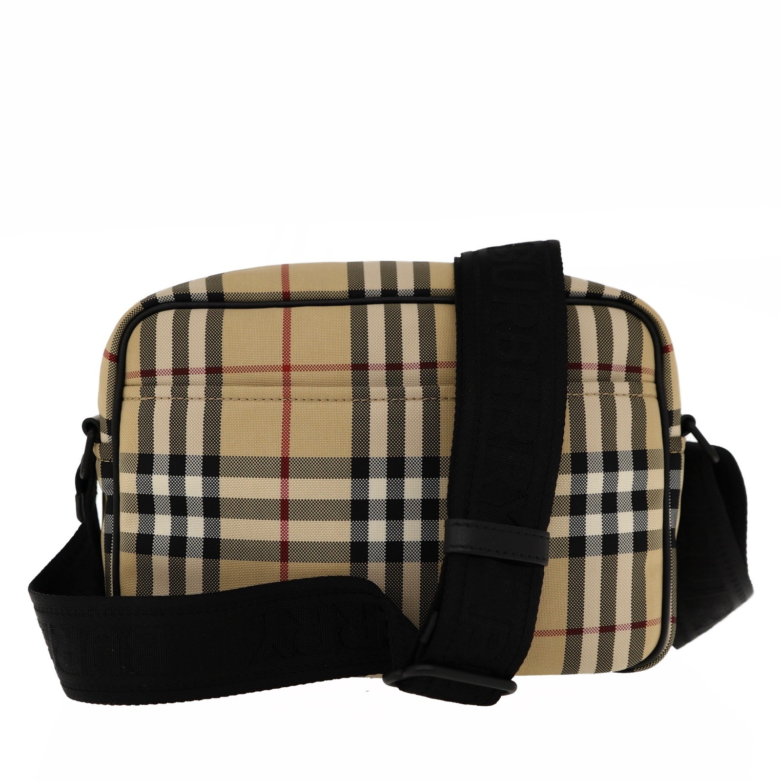 Burberry Paddy Camera Crossbody Messenger Bag Beige Check New