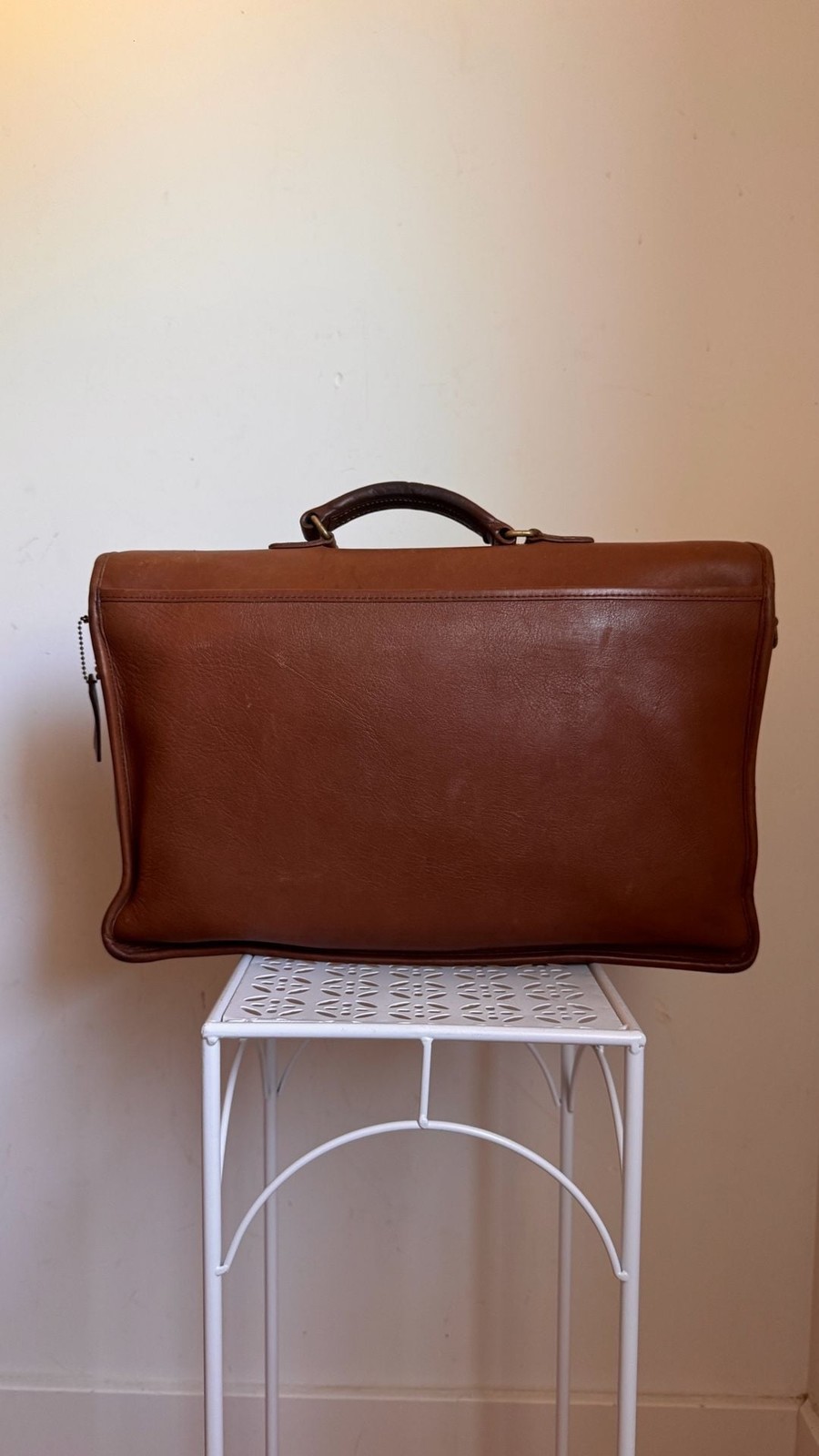 Vintage Coach J4C-5267 Morgan Leather Briefcase Messenger Bag Made in USA