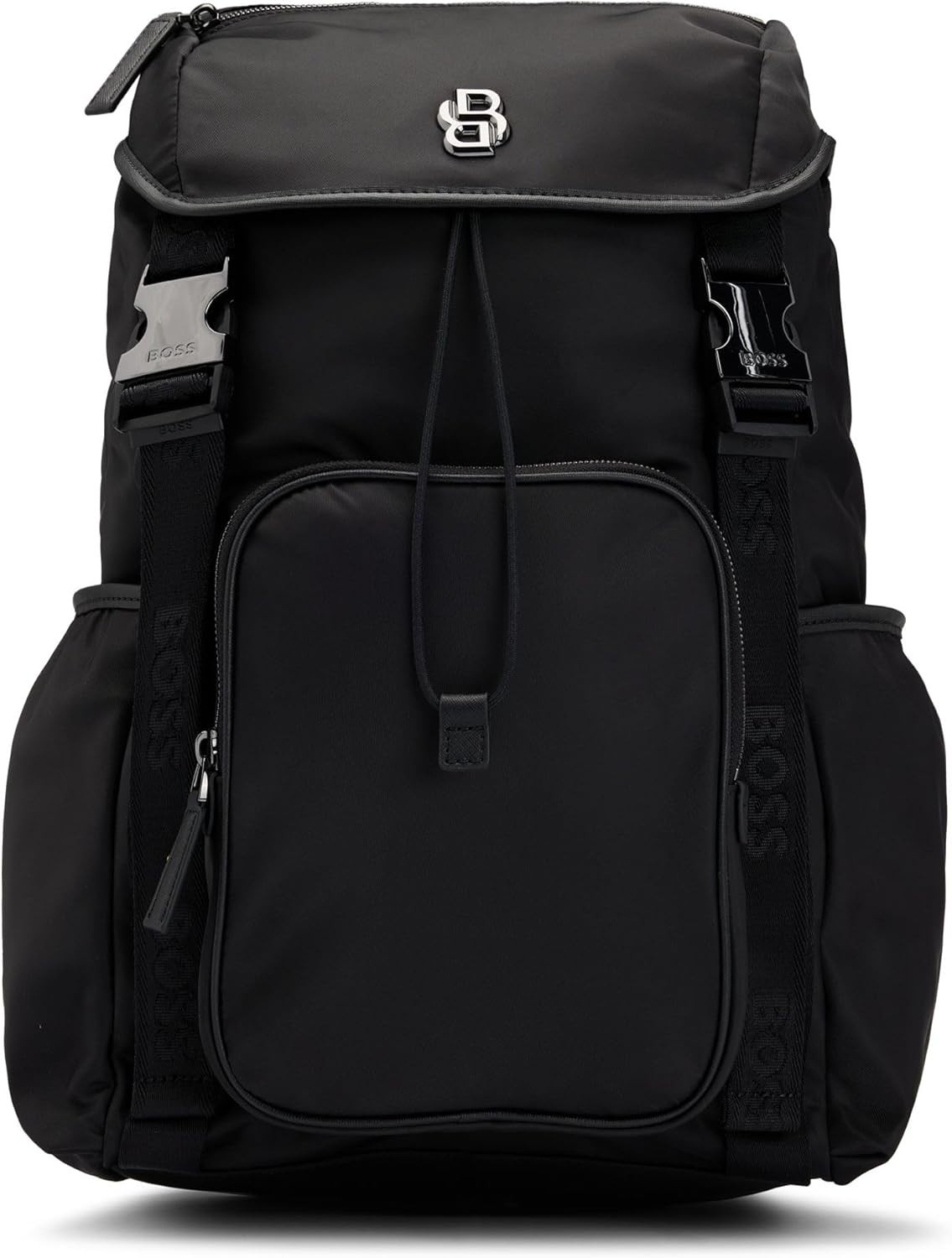 Hugo Boss SELECTED BY SHOHEI OHTANI Multi-Pocket Men’s Black Flap Backpack NWT