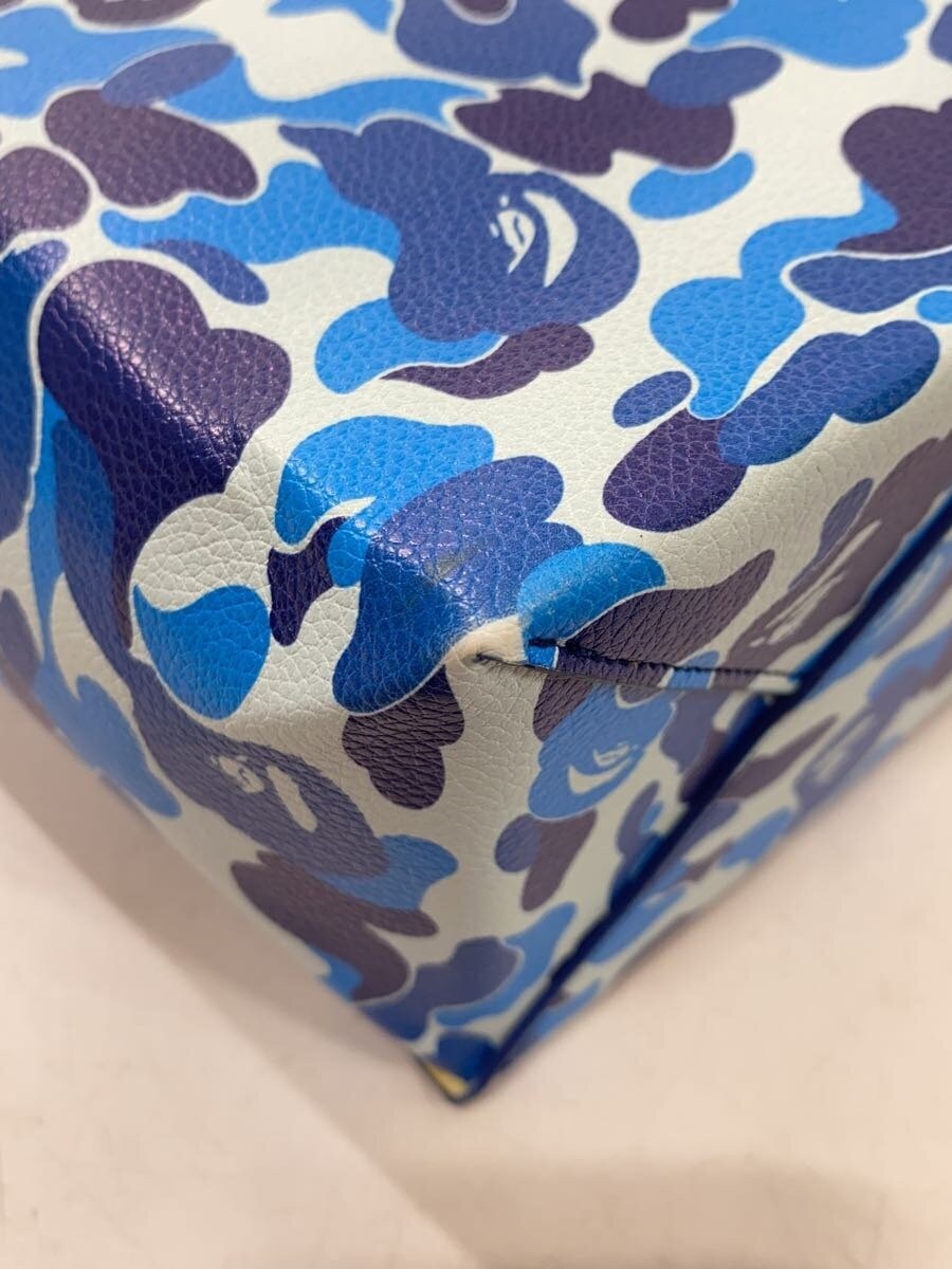 A BATHING APE Tote Bag Polyester Multicolor Camouflage Depth 10cm Height 25.5cm