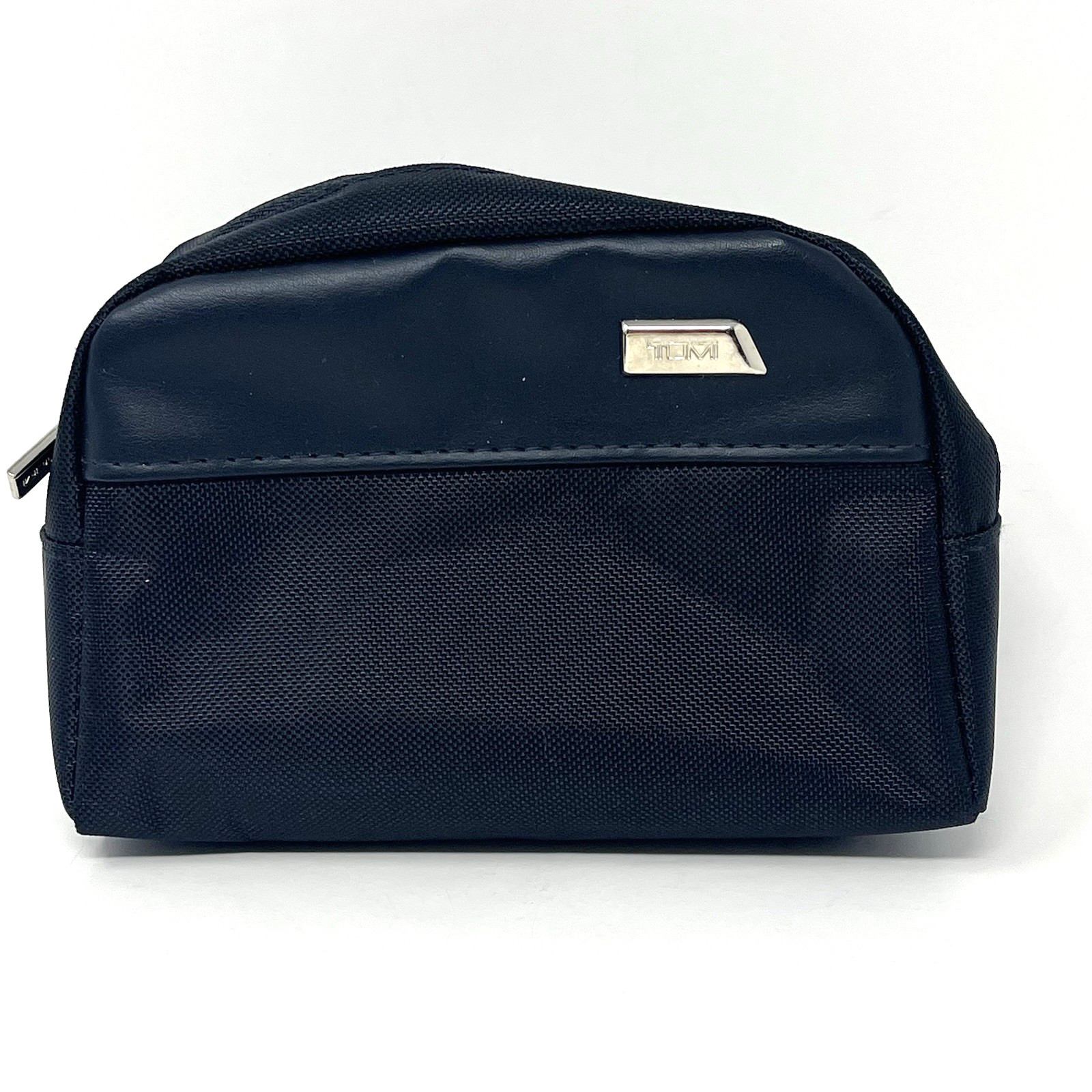 TUMI FOR DELTA DARK BLUE SMALL TRAVEL BAG Amenity Case Zip Pouch