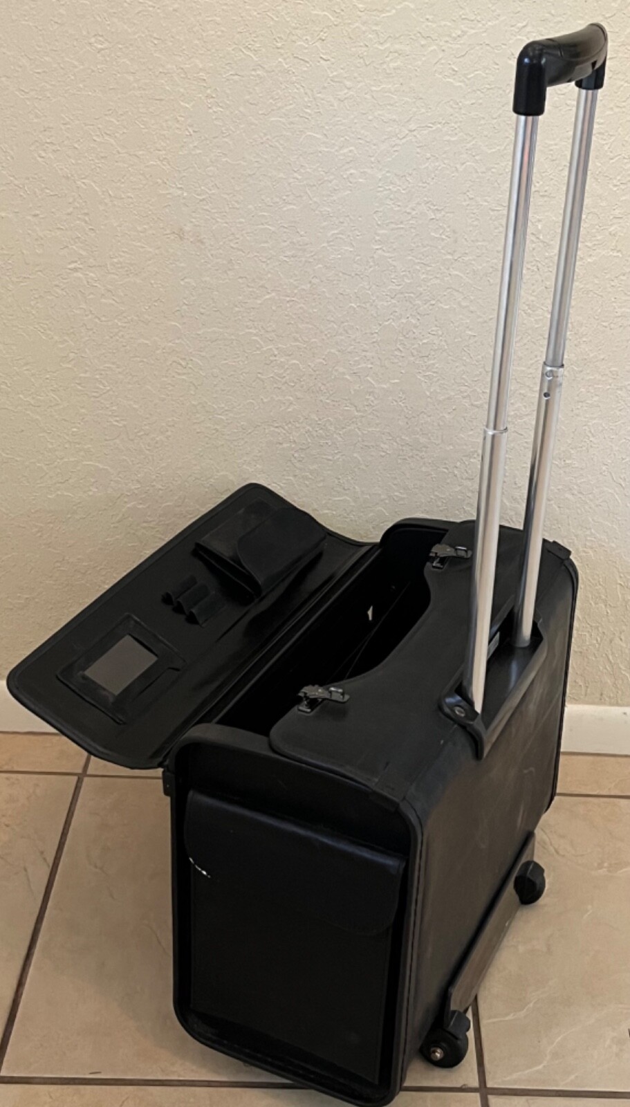 Rolling Briefcase Wheel Catalog Hard Case Sided Laptop Bag Lawyer Attache Chart