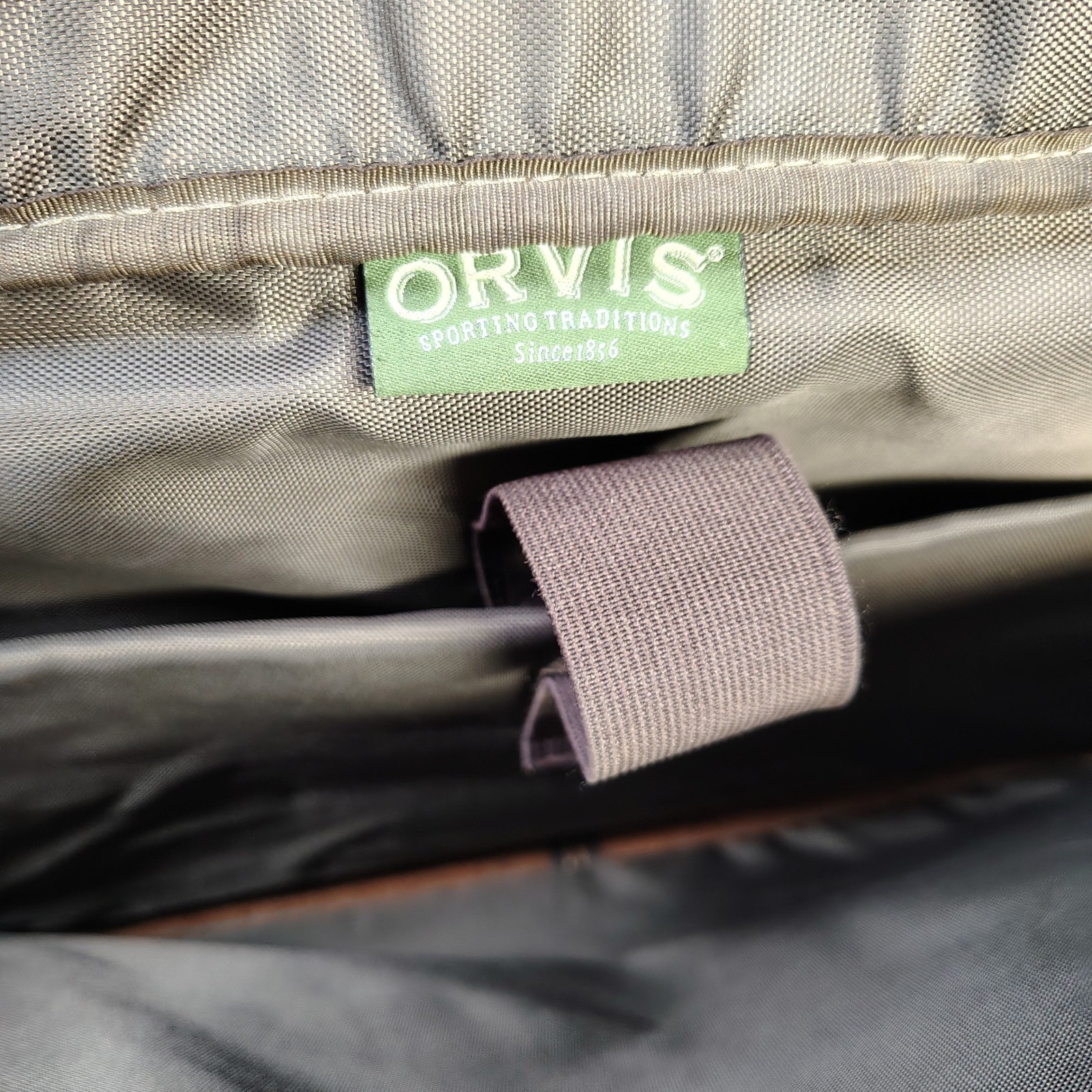 Vintage ORVIS Bullhide Leather Briefcase Brown Patina Gokey Heritage Bag USA
