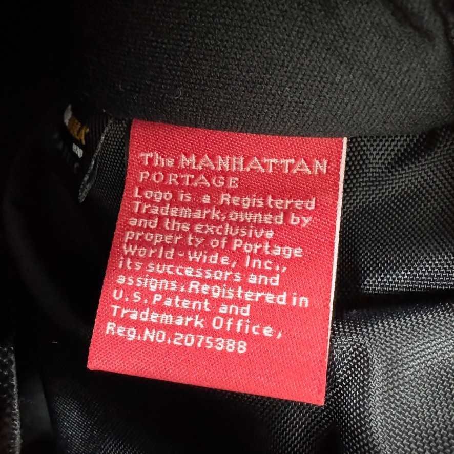 Manhattan Portage Black Roll Top Backpack Cordura Nylon Messenger Bag Rucksack