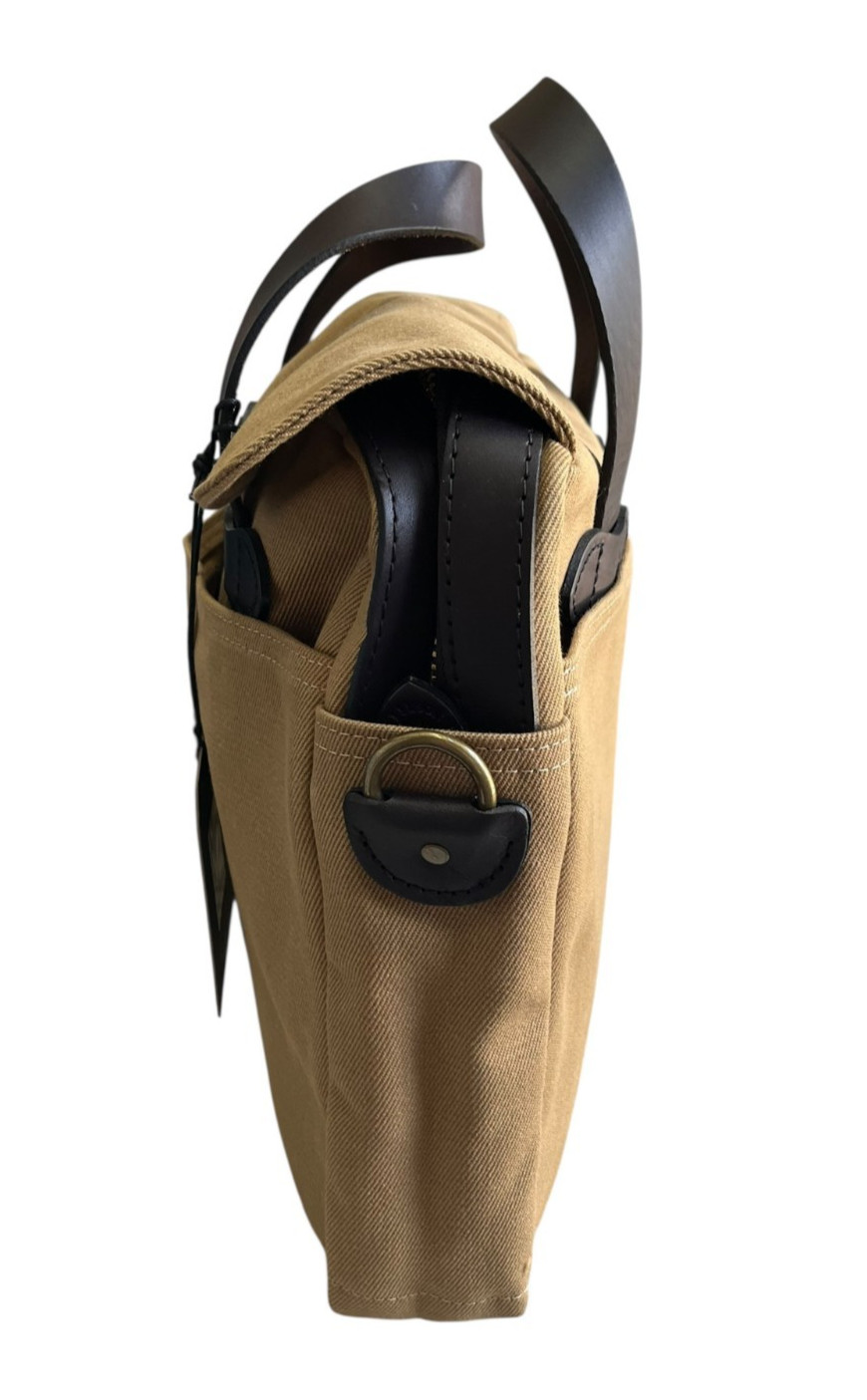 Filson Rugged Twill Original Briefcase | Made in USA | Dark Tan 256 Brand New