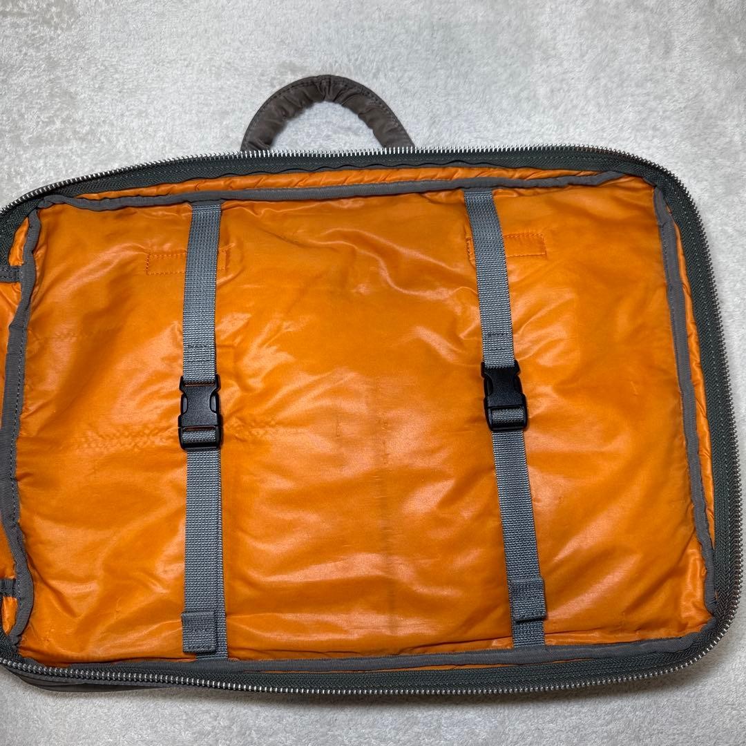 94 Excellent Condition Model Porter Tanker Business Bag 3way Gray 2 Layers
