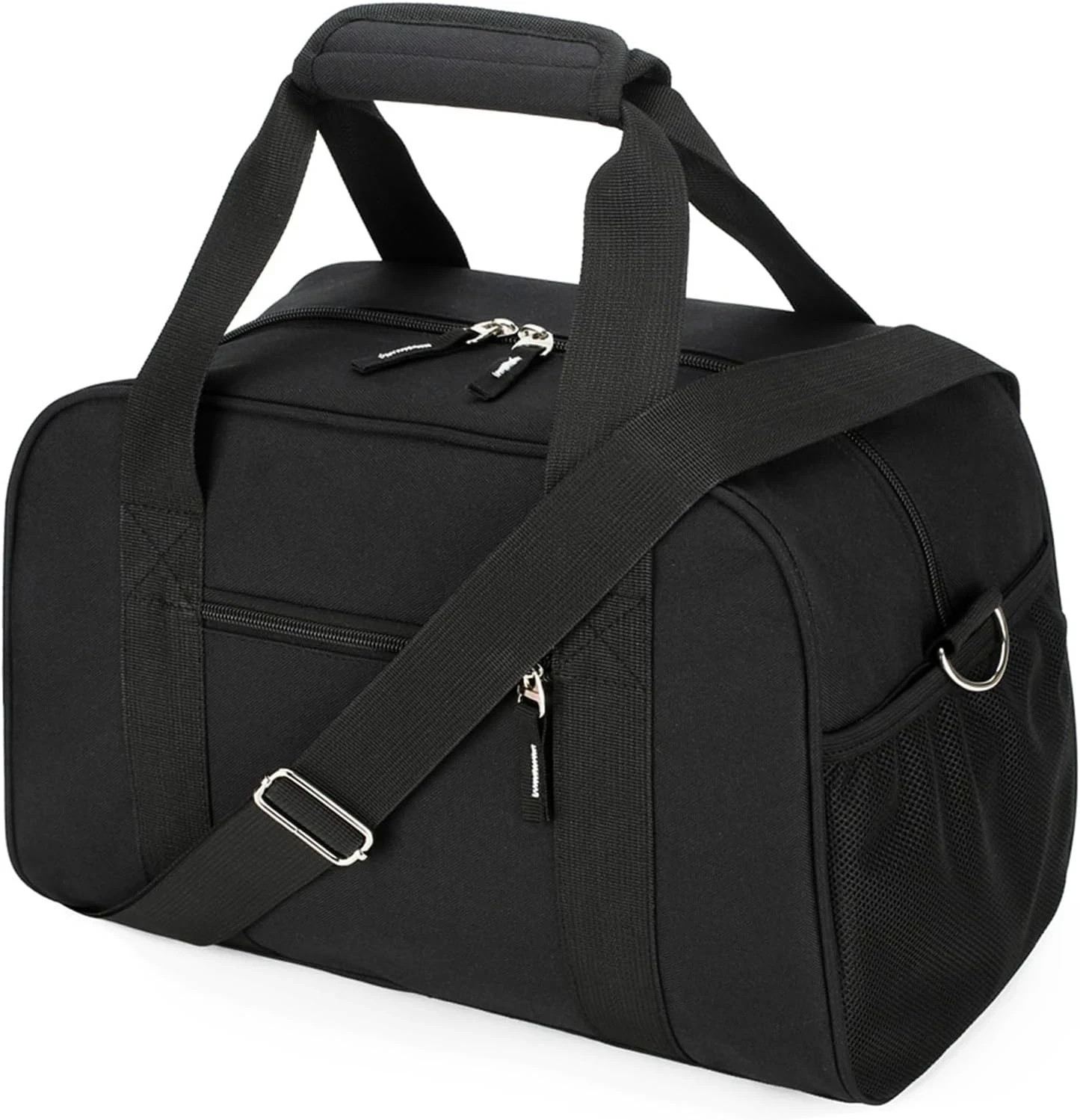 14″ Small Gym Bag Mini Duffle Travel Sports Bag Lightweight Carry-On Black