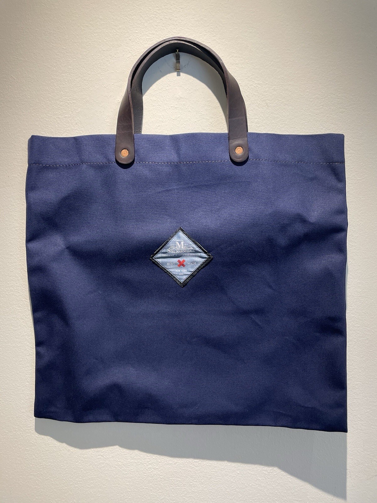 New Best Made Co x Seil Marschall Navy Canvas + Leather tote bag Made in Germany