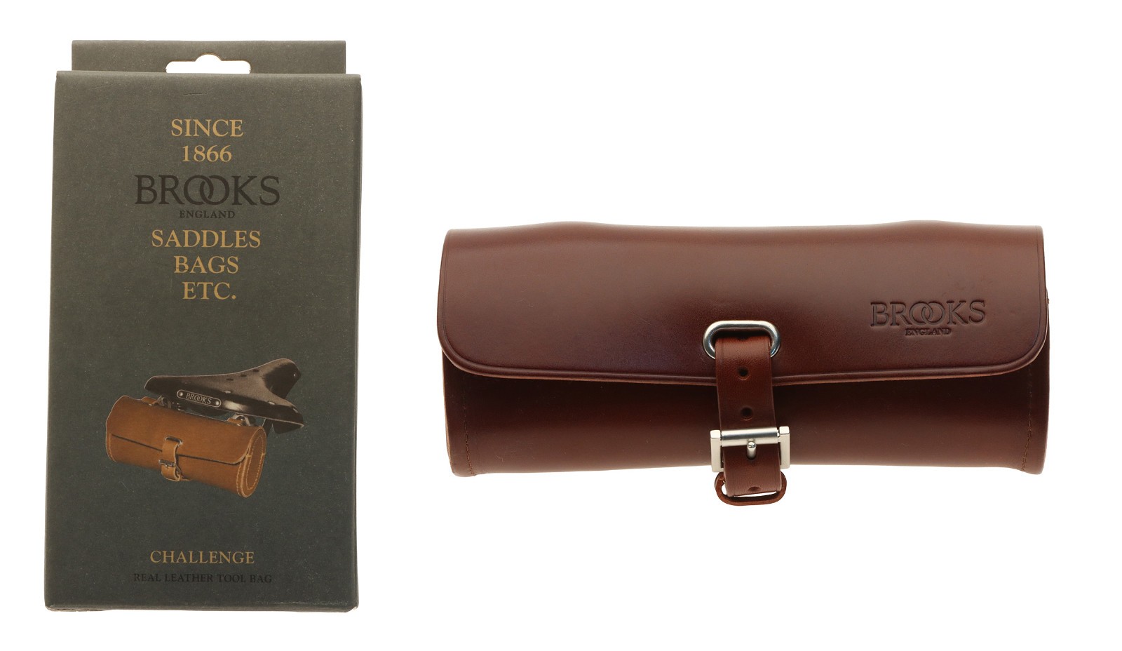 Brooks Challenge Saddle Bag 0.5L Brown Leather NEW NOS NIB