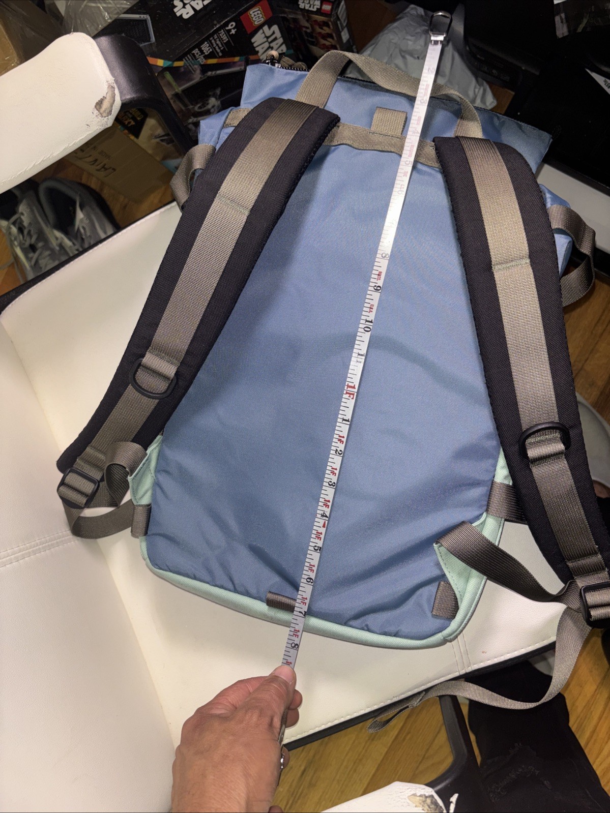 Topo Designs Assemble100 Edition Backpack Blue Green Rolltop Travel Laptop