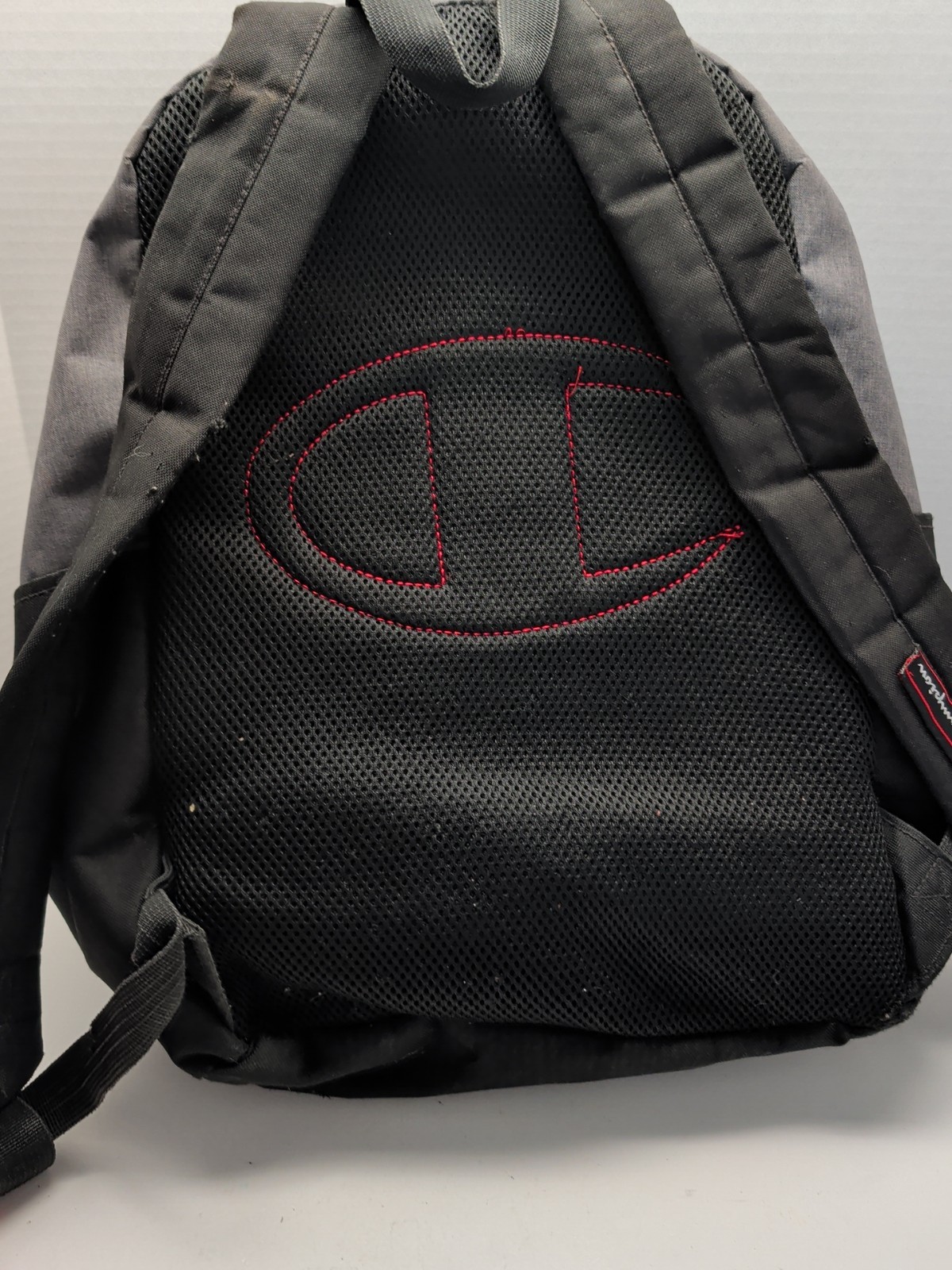 Champion Manuscript Athletic Multi-use Heather Gray & Black Canvas Backpack